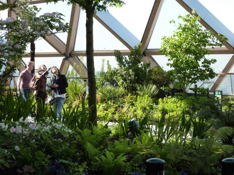 【世界园林】大伦敦屋顶花园Crossrail Place Roof Garden