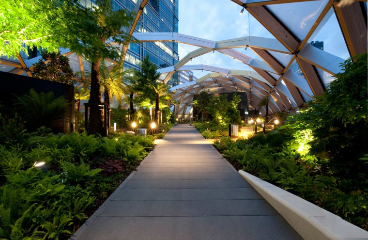 【世界园林】大伦敦屋顶花园Crossrail Place Roof Garden