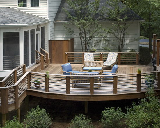 私家花园设计中这20几款木制露台你喜欢哪一款